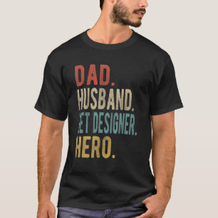 Mannen pap Husband Set Designer Hero T-shirt