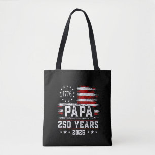 Mannen Papa Amerikaanse Vlag 250 Jaar 4 juli Gran Draagtas