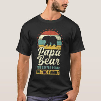 Mannen papa Beer vaderdag vader opa T-shirt