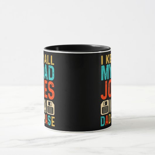 Mannen papa DAD JOKES DAD A BASE Database Fathers Mok (Midden)