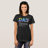 Mannen papa definitie als gewone koeler Chris T-shirt (Voorkant volledig)
