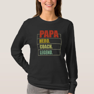 Mannen Papa Hero Coach Legend Papa Vader T-shirt