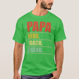 Mannen Papa Hero Coach Legend Papa Vader T-shirt