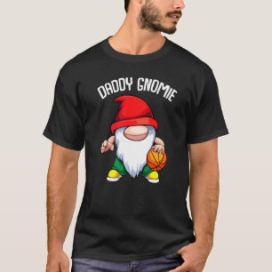 Mannen papa kabouter vaders dag basketbal papa t-shirt