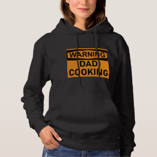 Mannen papa koken grappige waarschuwing BBQ grille Hoodie