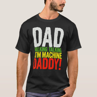 Mannen papa lopen praten geldautomaat papa t-shirt