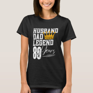 Mannen papa man legende 80 jaar 80e verjaardag 8 t-shirt