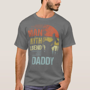 Mannen papa Myth Legend voor Mannen en papa Funny T-shirt