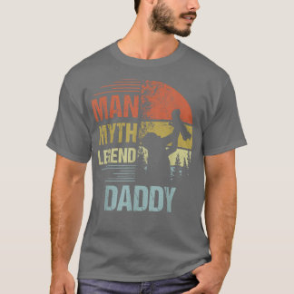 Mannen papa Myth Legend voor Mannen en papa Funny  T-shirt