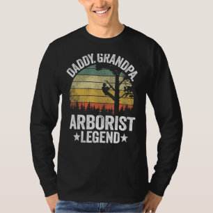 Mannen papa Opa Arborist Legend Tree (D) T-shirt