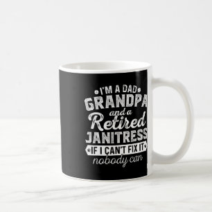 Mannen papa opa en gepensioneerde Janitress Christ Koffiemok