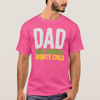 Mannen papa sinds het hebben van een favoriete kin t-shirt