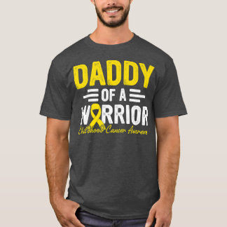 Mannen papa van een kinderkanker van Warrior T-shirt