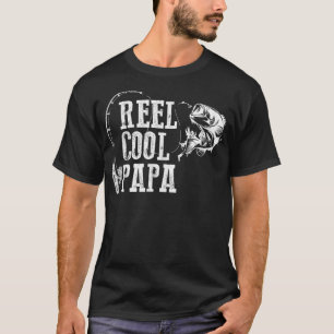 Mannen Papa Vist Reel Cool Papa T-shirt