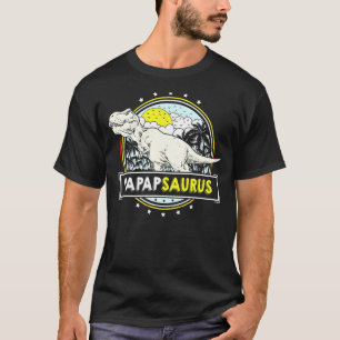 Mannen papap van kleinkinderen Mannen Trex papapsa T-shirt