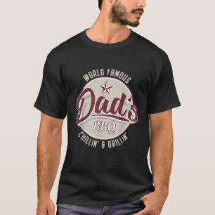 Mannen Papa's BBQ Chilling en Grilling Vader T-shirt