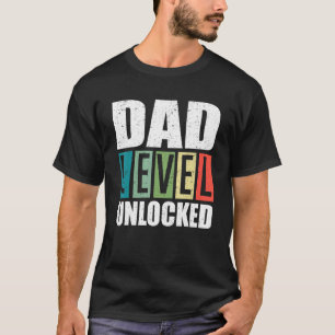 Mannen papa's eerste keer ontgrendeld t-shirt