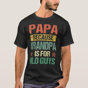 Mannen papa's omdat opa voor bejaarde jongens vade t-shirt