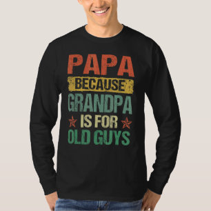 Mannen papa's omdat opa voor bejaarde jongens vade t-shirt
