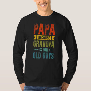 Mannen papa's omdat opa voor bejaarde jongens vade t-shirt