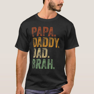 Mannen papa's pap brah papa en ik meisje pap l t-shirt