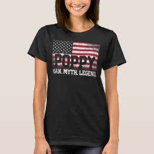 Mannen papaver het Man de mythe de legendarische o T-shirt