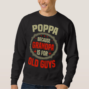 Mannen papaver omdat opa voor bejaarde jongens vad trui