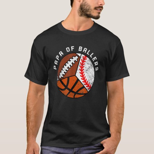 Mannen papier voor honkbal t-shirt (Voorkant)