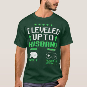 Mannen Pas getrouwd Groom Funny Video Game Lovers T-shirt
