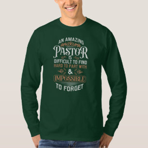 Mannen pastor minister van predikaat t-shirt