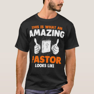 Mannen pastor Religieuze Kerk T-shirt