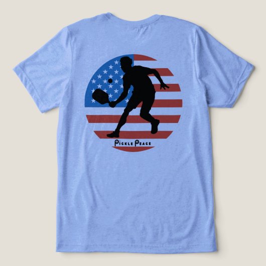 Mannen patriot Tri-Blend shirt (Design achterkant)