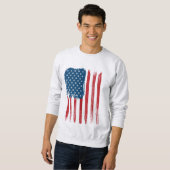 Mannen Patriotic Sweatshirt (Voorkant volledig)