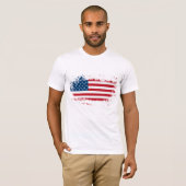 Mannen patriottische T-shirt (Voorkant volledig)