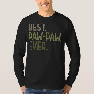Mannen Paw Paw Van Kleinkinderen Mannen Beste Paw T-shirt