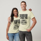 Mannen Pawpaw weet alles | Papa en opa T-shirt (Unisex)