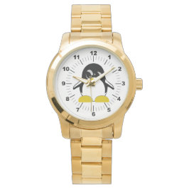 Mannen Penguin Oversized gouden armband horloge