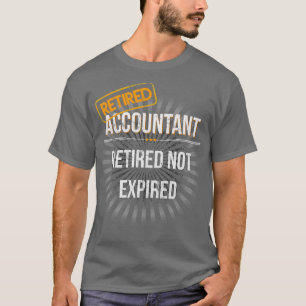 Mannen pensioenafboekingsvergoeding van rekeningho t-shirt