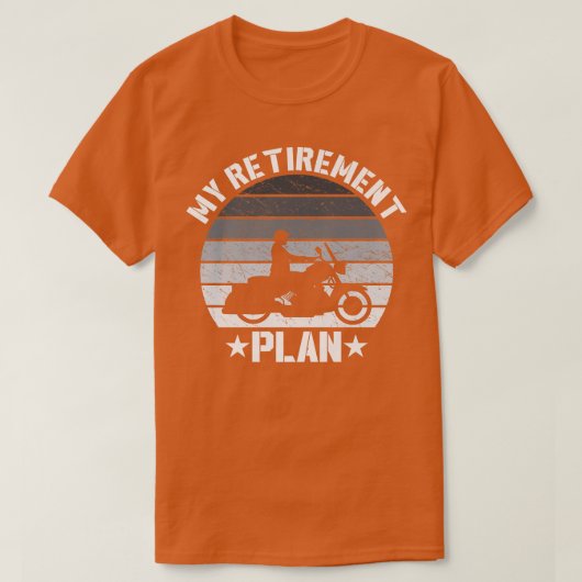 Mannen pensioenregeling Funny Motorcycle Love T-shirt (Design voorkant)