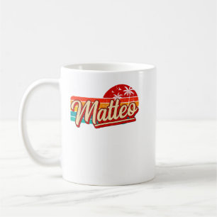 Mannen persoonlijke naam Matteo Retro  voornaam Koffiemok