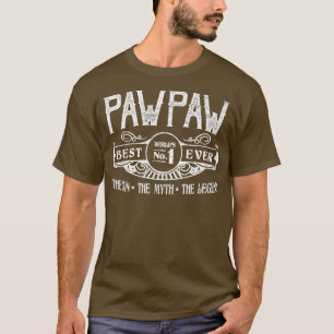 Mannen persoonlijke Pawpaw Beste nr. T-shirt