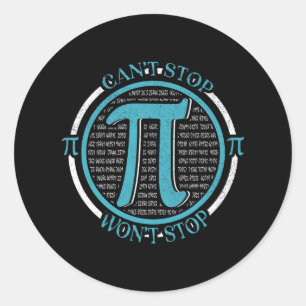 Mannen Pi Dag Vrouwen Meisjes Pi Wiskunde Grappig Ronde Sticker