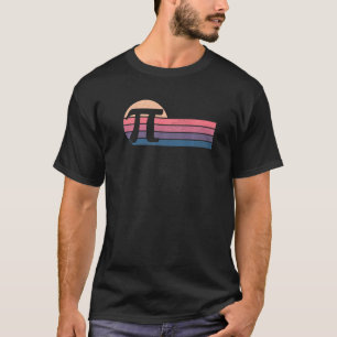 Mannen PI Day Unieke Retro Graphic Wiskunde T-shirt