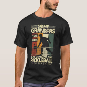 Mannen Pickleball Funny Grandpa geeft wat opa T T-shirt