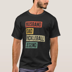 Mannen Pickleball Funny Husband Pap Legend R T-shirt