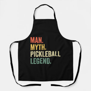 Mannen Pickleball Funny Man Myth Legend Vaderdag Schort