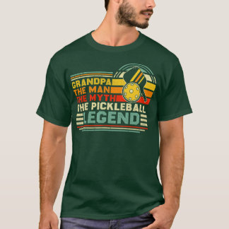 Mannen pickleball opa Man de mythe T-shirt