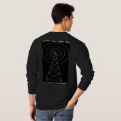 Mannen Pirate Radio Lange T-shirt (Achterkant volledig)