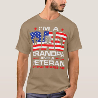 Mannen Pistool - Amerikaanse vlag : pa - opa en we T-shirt