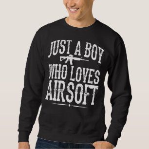 Mannen Pistool, gewoon een jongen die van Airsoft Trui